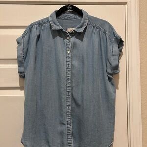 LOFT Light Blue Denim Shirt